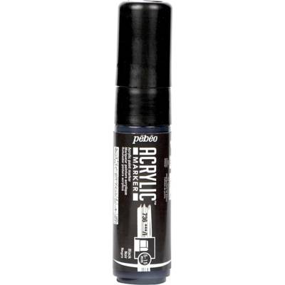 Marqueur Acrylique Pointe Biseautée 5-15mm Noir - PÉBÉO