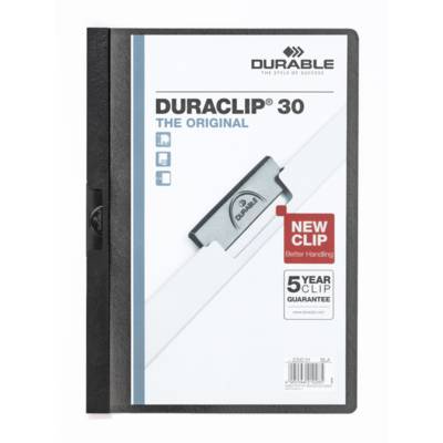 Chemise à clip DURACLIP ORIGINAL 30 A4 Noir - DURABLE