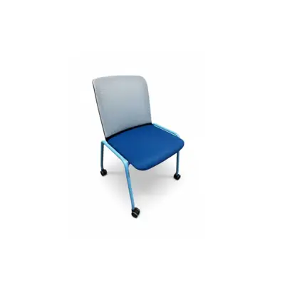 Chaise à roulettes Haworth Lively Gris/Bleu Roi/Bleu clair DAMIEN - OCCASION