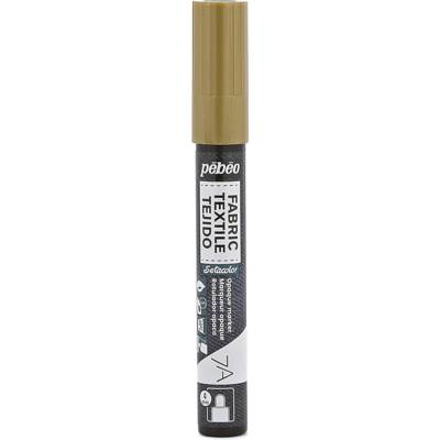 Marqueur Peinture 7A pour Tissus - Opaque 4 mm OR - PÉBÉO