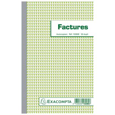 Manifold "Factures" 210 x 135 mm 50 Feuillets Dupli - EXACOMPTA