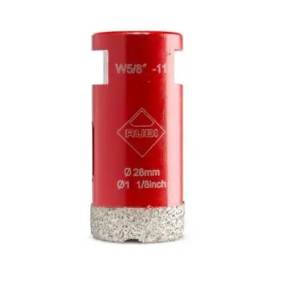 Trépan DRYGRES Ø28 mm sur meuleuse RUBI - 4911 - RUBI FR