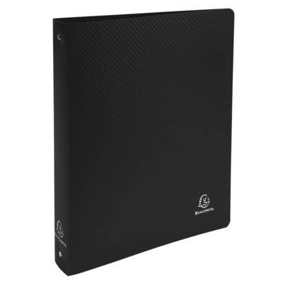 Classeur 4 anneaux 30 mm polypropylène Opaque A4 maxi Noir - EXACOMPTA
