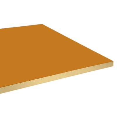 Plateau de table carré Ocre & laiton - RestooTab