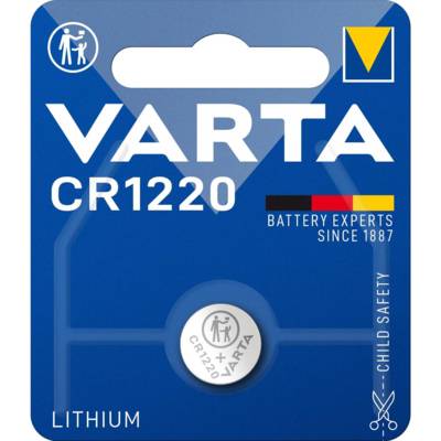 Pile bouton lithium "Electronics" CR1220 3,0 Volt - VARTA