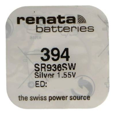 Pile bouton Silver Oxyde 394 / SR936SW 0% mercure - RENATA