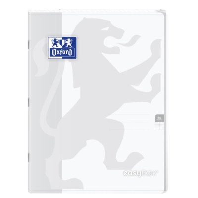 Cahier Easybook agrafé 24x32cm 96 pages grands carreaux 90g incolore - Oxford