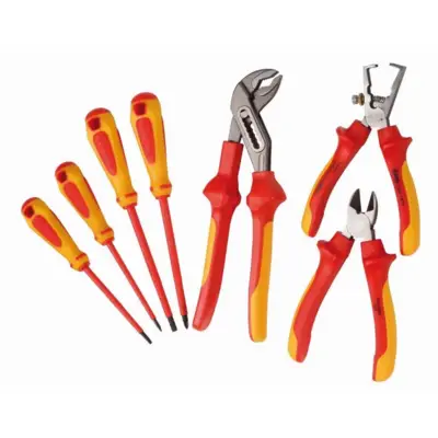Jeu de 7 outils isoles 1000 volts 3 pinces + 4 tournevis vde SAM - ZTBPJ7 - SAM OUTILLAGE