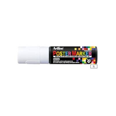 Marqueur "PosterMarker Tempera" "EPP20" pointe carrée 20 mm blanc - ARTLINE