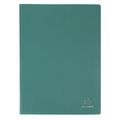 Protège-documents en polypropylène souple OPAK 100 vues - A4 Vert foncé - EXACOMPTA
