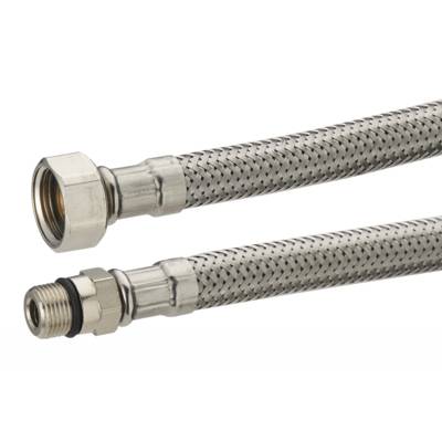 Flexible alimentation sanitaire inox - femelle ø12 x 17 mm mâle ø10 x 100 - øint.8 - Gedimat - NOYON ET THIEBAULT