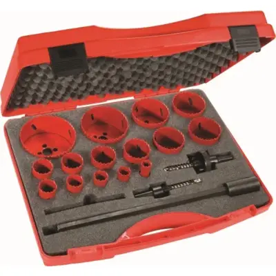 Coffret scies trepans 15 diametres SAM - 705C15 - SAM OUTILLAGE