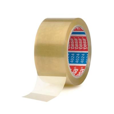 Ruban adhésif d'emballage Acrylic Silencieux 4024 en PP 50 mm x 66 m Transparent - TESA