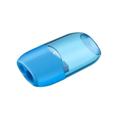 Taille-crayon Bobsy 2 Trous interieur plastique avec réserve coloris aléatoire - WONDAY
