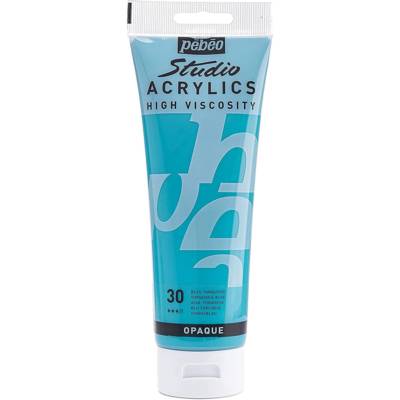 Peinture Acrylique Studio HV 250 ml Turquoise - PÉBÉO