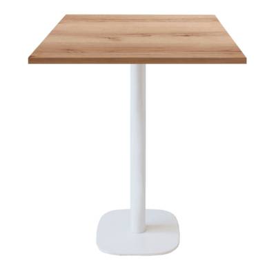 Mange-debout pied blanc 70x70cm chene delano - intérieur - RestooTab