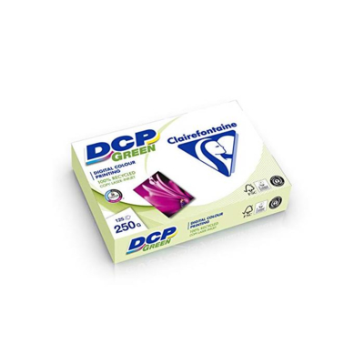 Ramette 125 Feuilles Papier A4 210x297 250g DCP Green 100% Recyclé - Clairefontaine