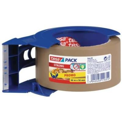 Dévidoir manuel d'emballage "Pack" + 1 rouleau havane inclus 66 m x 50 mm - TESA