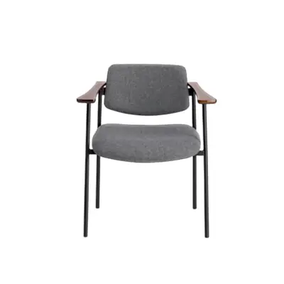 Chauffeuse The Socialite Family gris noir accoudoirs bois DESIR - OCCASION - Adopte un Bureau