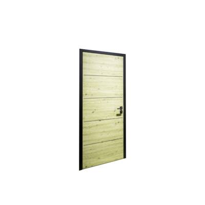 Bloc-porte tubulaire LINEO décor chêne Artis structuré hui.70 à 80 mm noir mat - 204 x 83 cm - Gedimat - WESTAG