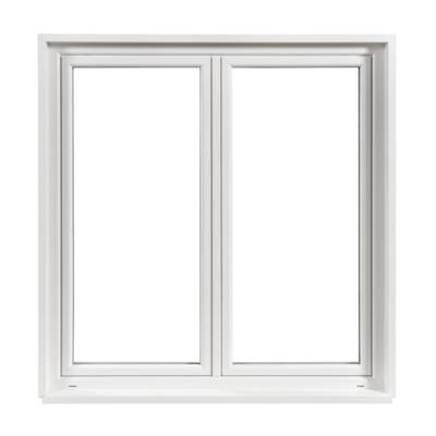 Fenêtre PVC blanc VISION 1 vantail ouverture à la française vitrage transparent droit tirant - Gedimat - NEOBAIE