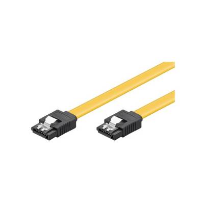 Câble HDD S-ATA III 6GBits avec Clip 0.5 m Jaune - GOOBAY