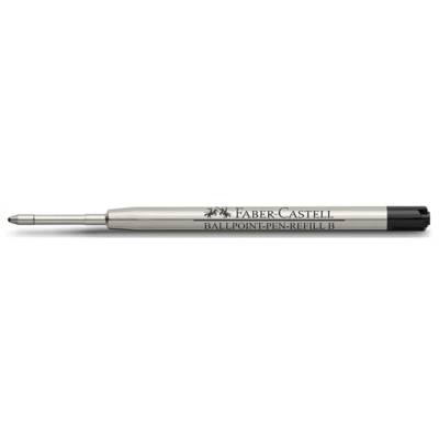 Recharge pour Stylo Bille grand volume Pointe B Noir - FABER-CASTELL