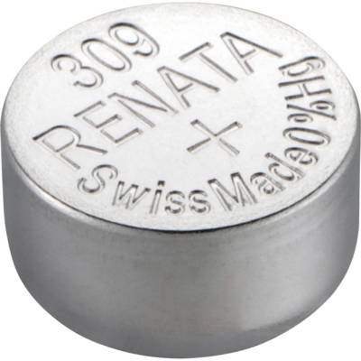 Pile bouton Silver Oxyde 309 / SR754 SW 0% Mercure 1,55V - RENATA