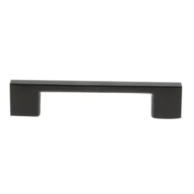 Poignée fine entraxe 128 mm aluminium noir mat + 2 vis de 30 mm - CADAP - P0564/128/101S
