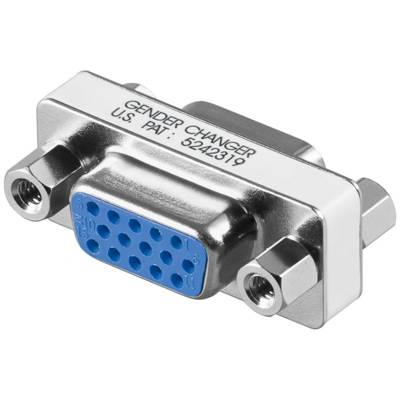Raccord Vidéo VGA D-SUB Femelle (15-pin) - D-SUB Femelle (15-pin), argent - GOOBAY