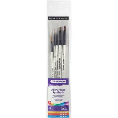 Set de 5 pinceaux synthétiques - DALER ROWNEY