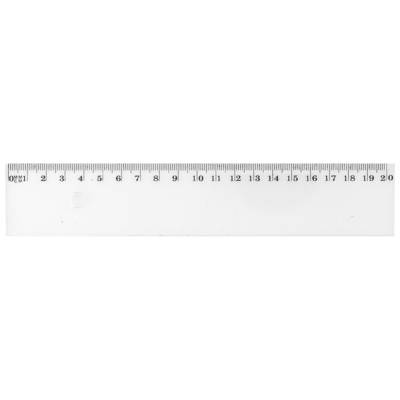 Règle Plate en plastique graduée et antitache 20 cm Transparent - WONDAY