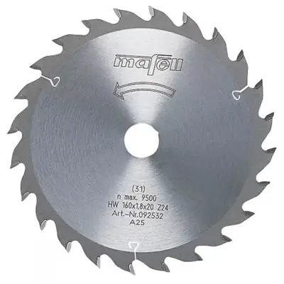Lame de scie au carbure 330 x 2,2/3,2 x 30 mm, 24 dents - 1 pièce - MAFELL - 092571