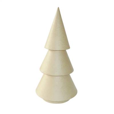 Sapin en papier brun mâché 30,5 cm - DÉCOPATCH