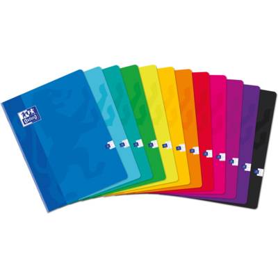 Cahier 24x32 cm 48 pages grands carreaux coloris aléatoires - OXFORD