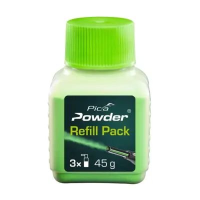 Recharge stylo projection poudre pica powder - Craie verte fluorescente - 45 g - PICA - 2030