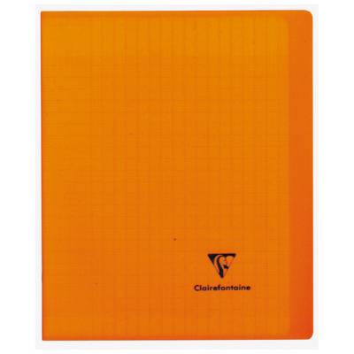 Kover Book piqué polypro transparent 17x22 96p séyès 8 couleurs aléatoires - Clairefontaine