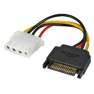 Câble adaptateur SATA 0.15m SATA vers Molex (LP4) - LINDY