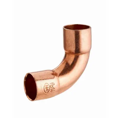 Courbe cuivre à souder 90° grand rayon double femelle égal NOYON & THIEBAULT - Ø 14 mm - 942-14L1