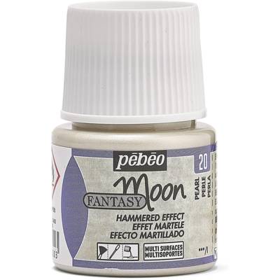 Flacon 45ml Peinture Fantasy Moon à effet martelé PERLE - PÉBÉO