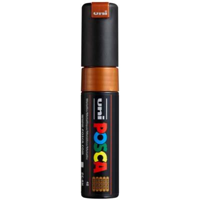 Marqueur pointe large biseautée pc8k 8mm bronze - POSCA
