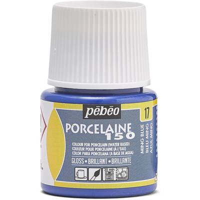 Flacon 45ml Peinture P150 Porcelaine Coloris Bleu ming - PÉBÉO