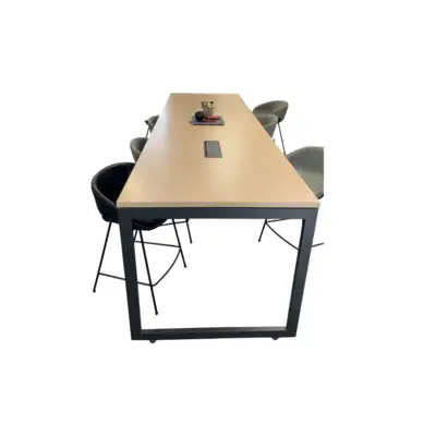 Table mi-haute de réunion en bois L320xl110xh97 JOBI - OCCASION - Adopte un Bureau