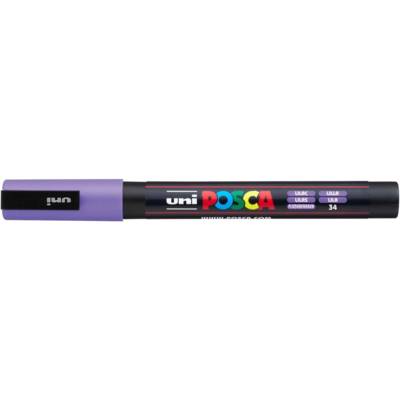 Marqueur pointe conique fine pc3m 0,9 - 1,3mm lilas - POSCA