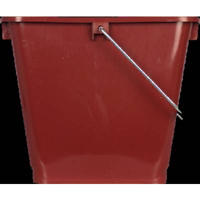 Seau rectangulaire pro polypropylène anse métallique 13 litres - Gedimat - NESPOLI