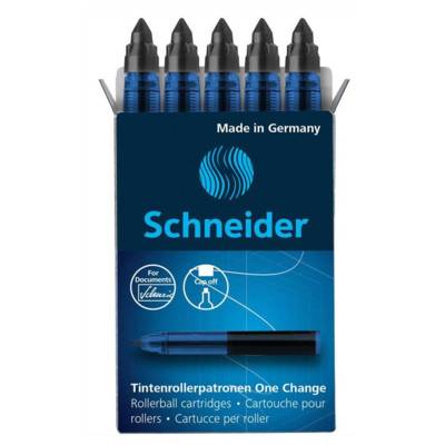 Cartouche roller One Change noire Boîte 5 pièces - SCHNEIDER