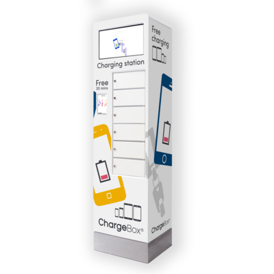 Borne de recharge sur pied 6 casiers Plus - ChargeBox France