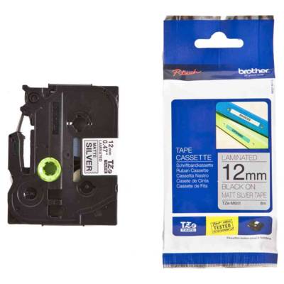 Ruban pour PTouch laminé Noir/Transparent 12 mm x 8 m - TZe131 - BROTHER