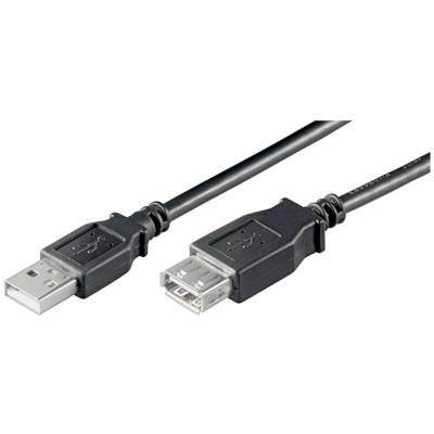 Câble Rallonge USB 2.0 Hi-Speed, 3 m, Noir - GOOBAY