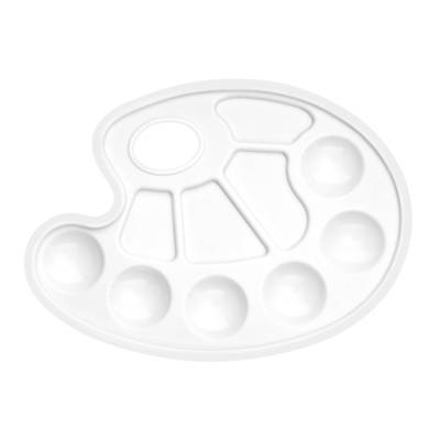 Palette de peintre ovale en plastique blanc - WONDAY